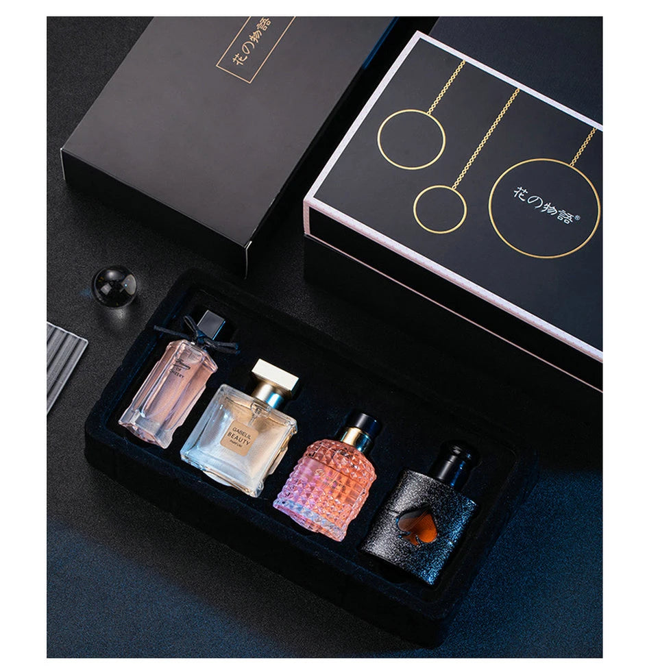 Fresh Perfume Women Gift Box Four Piece Set 105ml духи Floral Scent Spray Lasting Fragrance Pheromone Perfumes Mujer Originales - Aurex