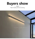 Minimalist long wall lamp modern simple one word living room staircase creative background wall line bedroom bedside light - Aurex