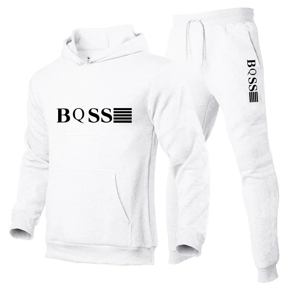 Men's Sports Suits Fashion Tracksuit Women Hoodies + Pants Two Pieces Sets Running Casual Sweatshirts Sweatpants Men's Clothing - Aurex