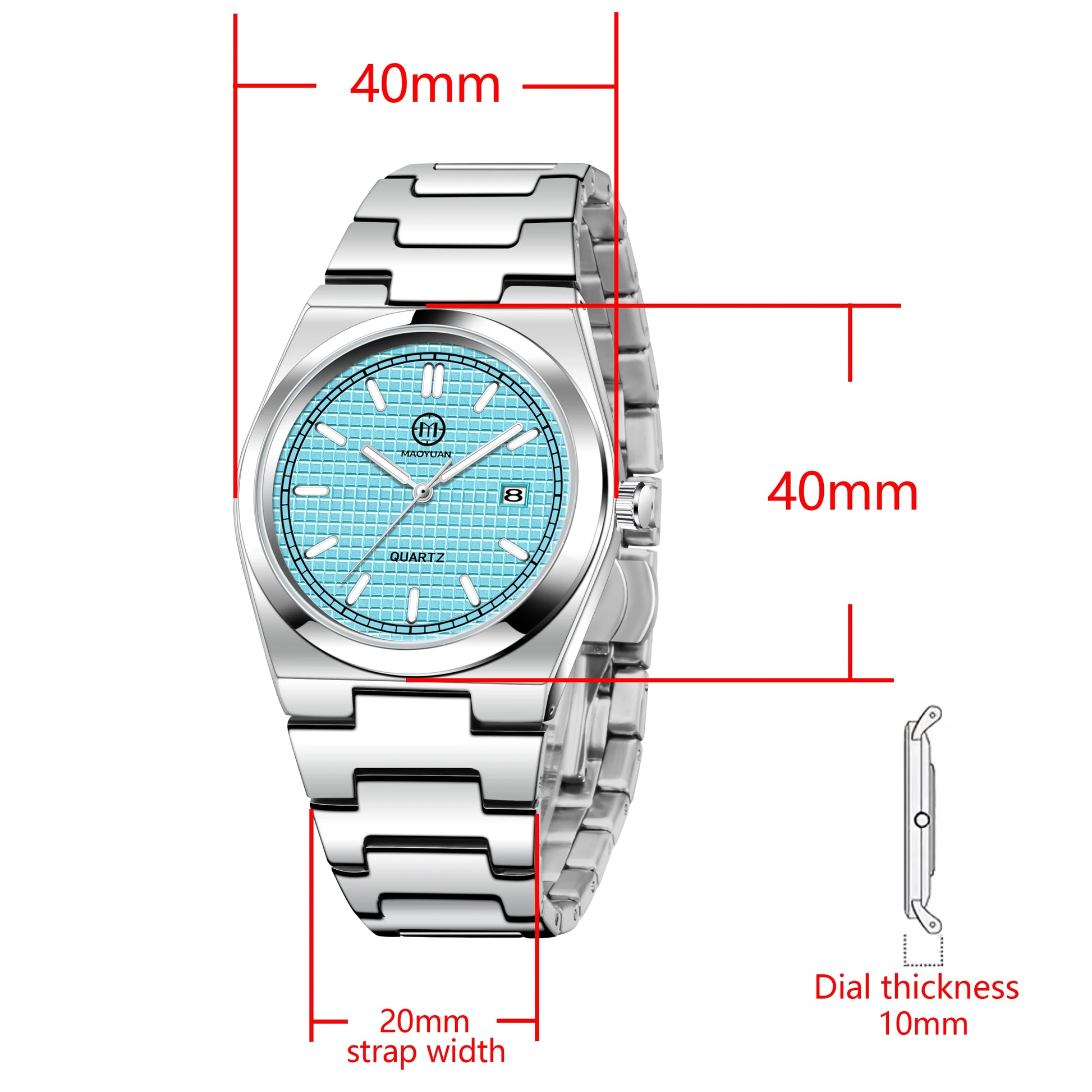 Maoyuan Luxury Military Watch for Men Waterproof Luminous Date Chronograph Man Watch Sport Quartz Stainless Steel Men's Watches - Aurex