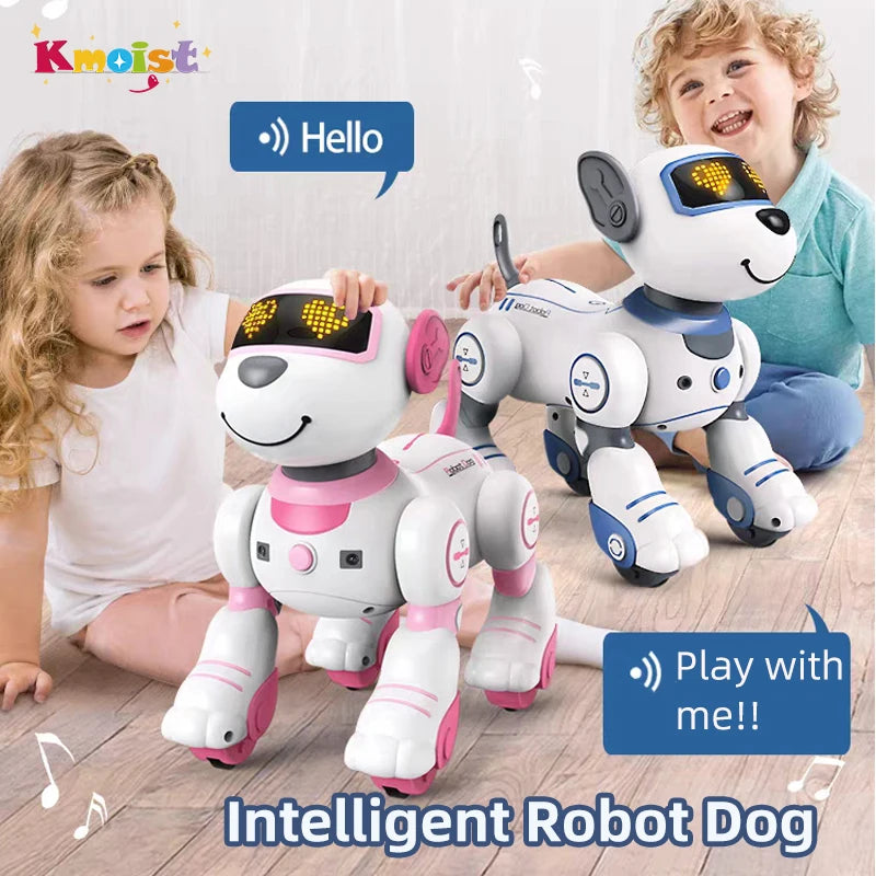 Intelligent Remote Control Robot Dog Electronic Stunt Voice Command Programmable Touch-sense Music Song Children's Toys for Boys