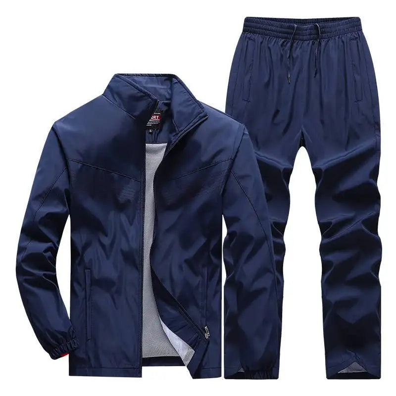 2025 Brand Loose Men's Set Spring Sports Jacket+Pants Tracksuit Men Fashion Male Sweatsuit Running Set ropa deportiva hombre - Aurex