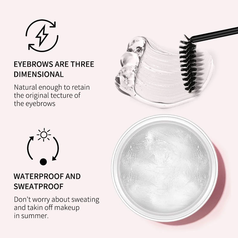 Eyebrow Styling Gel 3D Feathery Wild Brow Wax Waterproof Long Lasting Easy To Wear Shaping Eyebrows Makeup Sculpt Soap Cosmetics