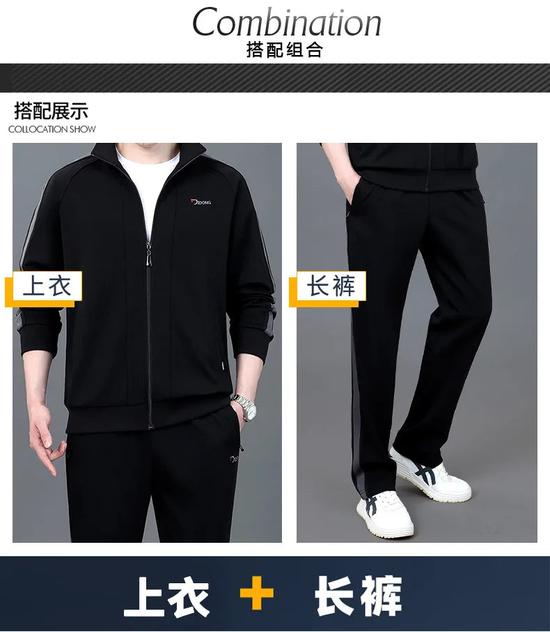 2024 Plus Size Thicken Men Set Warm Thick Hooded 2PC Hoodies Zipper Sports Suit Gym Hombre Tracksuit Men Joggers Women - Aurex