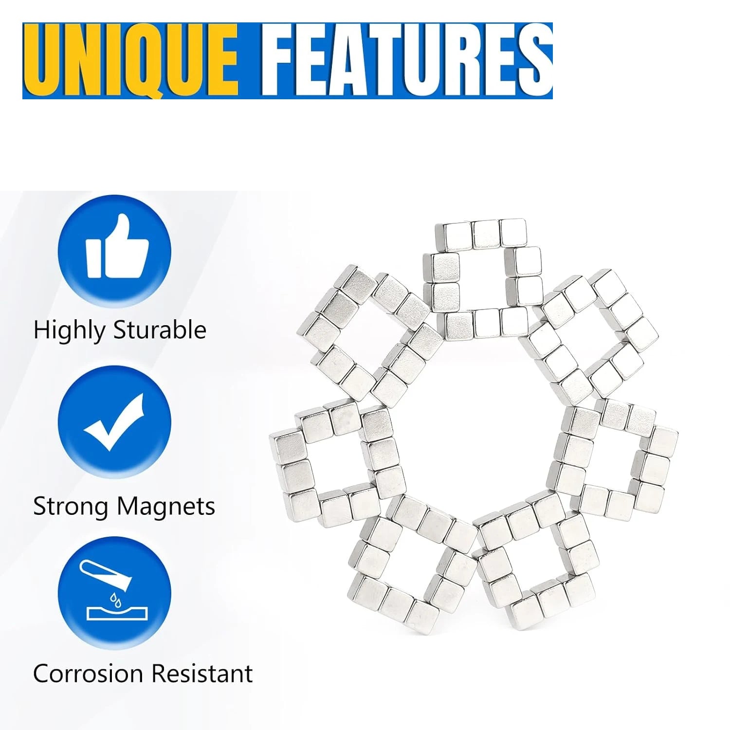 10/20/50/100pcs Magnets,Small Strong Neodymium Magnets for Scientific, and Office Magnets Whiteboard, Crafts, DIY, Office - Aurex