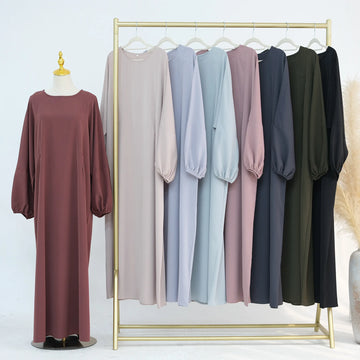 Breastfeeding Abaya Dress for Muslim Women, Islamic Nursing Wear, Slight Batwing Sleeves, Zippers on Chest, Dubai, Ramadan Eid