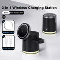 2025 New Qi2 Wireless Charger 3-in-1 Fast Charging Station Stand Folding Holder for iPhone 16 15 14 Pro Max Airpods Apple Watch - Aurex