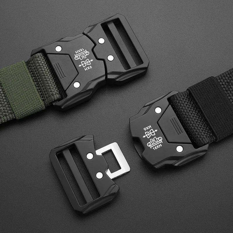 Tactical Waist Belt - Durable Automatic Buckle, Perfect for Outdoor Adventures, Unisex Accessories for Men and Women