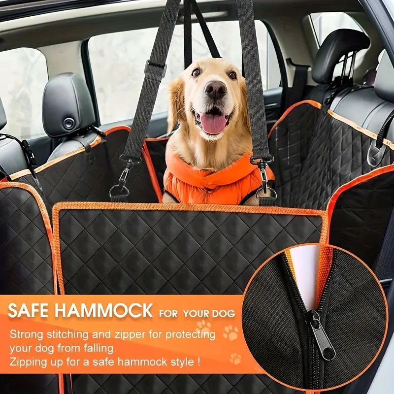 Ideal Car seat Cover, Upgrade Your Car Seats with this Waterproof, Scratch-Resistant Dog Hammock Cover!