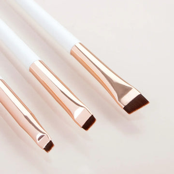 3 Pcs edge eyeliner brush oblique head eyebrow brush outline eyeliner brush ultra-thin eyeshadow brush makeup tools