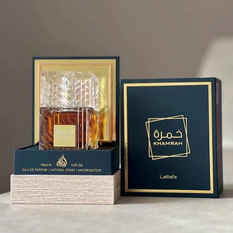 100ml Lattafa Perfumes Khamrah Middle Eastern Arabic Neutral High-end Fragrance Perfume Long-lasting Men's Cologne parfum - Aurex