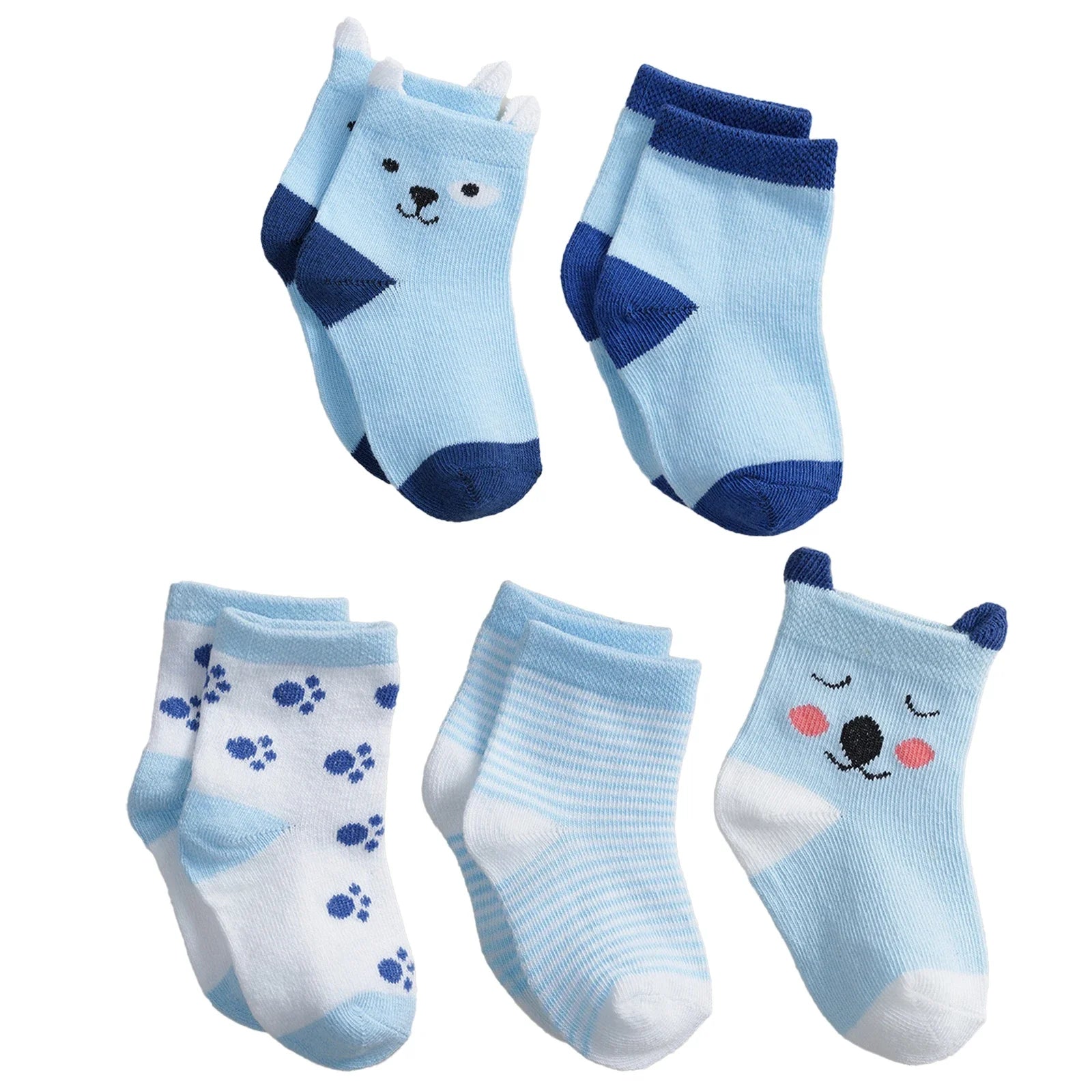 10 Pairs Baby Socks Newborn Baby Boy Girls 0-3 Years Kids Soft Cotton Cartoon Animal Cartoon Children's Socks For Boys 2025 New