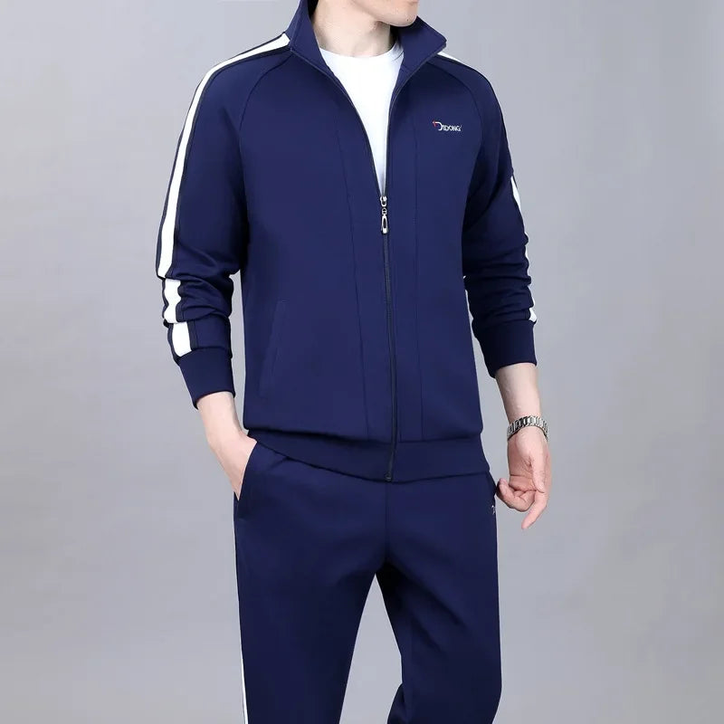 2024 Plus Size Thicken Men Set Warm Thick Hooded 2PC Hoodies Zipper Sports Suit Gym Hombre Tracksuit Men Joggers Women - Aurex