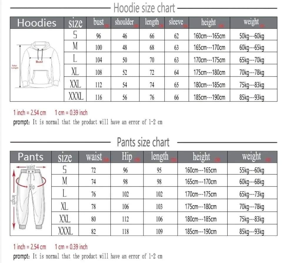 2025 Men's Hoodies + Trousers Autumn Sports Suits Casual Sweatshirts Suit Sportswear Men's Casual Sports Jacket Jogging Suit - Aurex