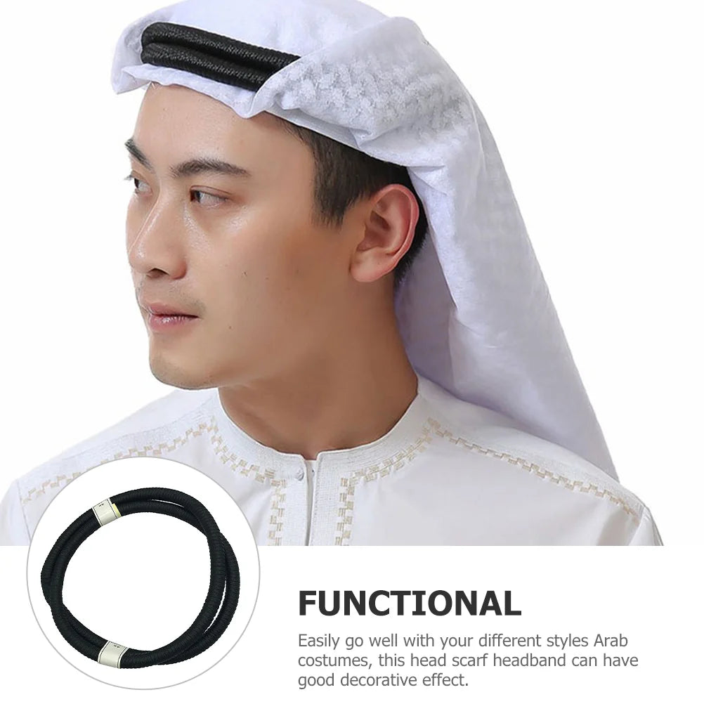 Arab Shemagh Headband Braided Hairband Arabian Costume Hair Accessory Men