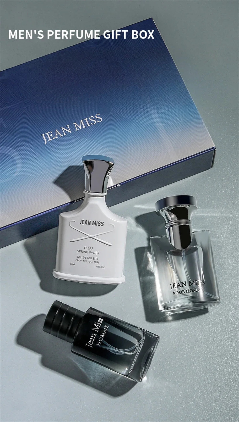 Luxury 90ml Perfume Men Gift Box 3pcs Set Colognes Profumo Uomo Lasting Fragrance Spray Pheromone Perfumes Hombres Originales - Aurex