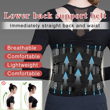 Lumbar Back Belt Waist Support Lumbar Pad Back Orthopedic Corset for Men Women Waist Protector Belt Waist Trainer Spine Support