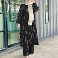 Vintage Printed Trouser Suits  Fashion Women Muslim Sets Two Piece Sets Summer Outifits Dubai Turkey Abaya Hijab Tracksuit - Aurex