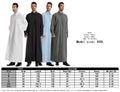 New Style Muslim Lapel Button Robes for Middle Eastern Turkish Men Dubai, United Arab Emirates Saudi Arabian Ethnic Muslim Robes - Aurex