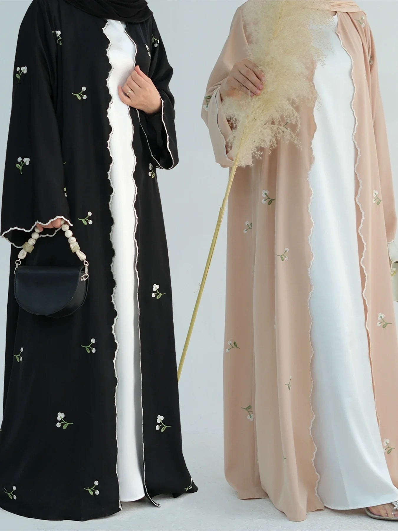 Eid Muslim Abaya for Women Embroidery Cardigan Dresses Abayas Ramadan Morocco Dubai Jalabiya Kaftan Vestidos Arab Long Robe 2025