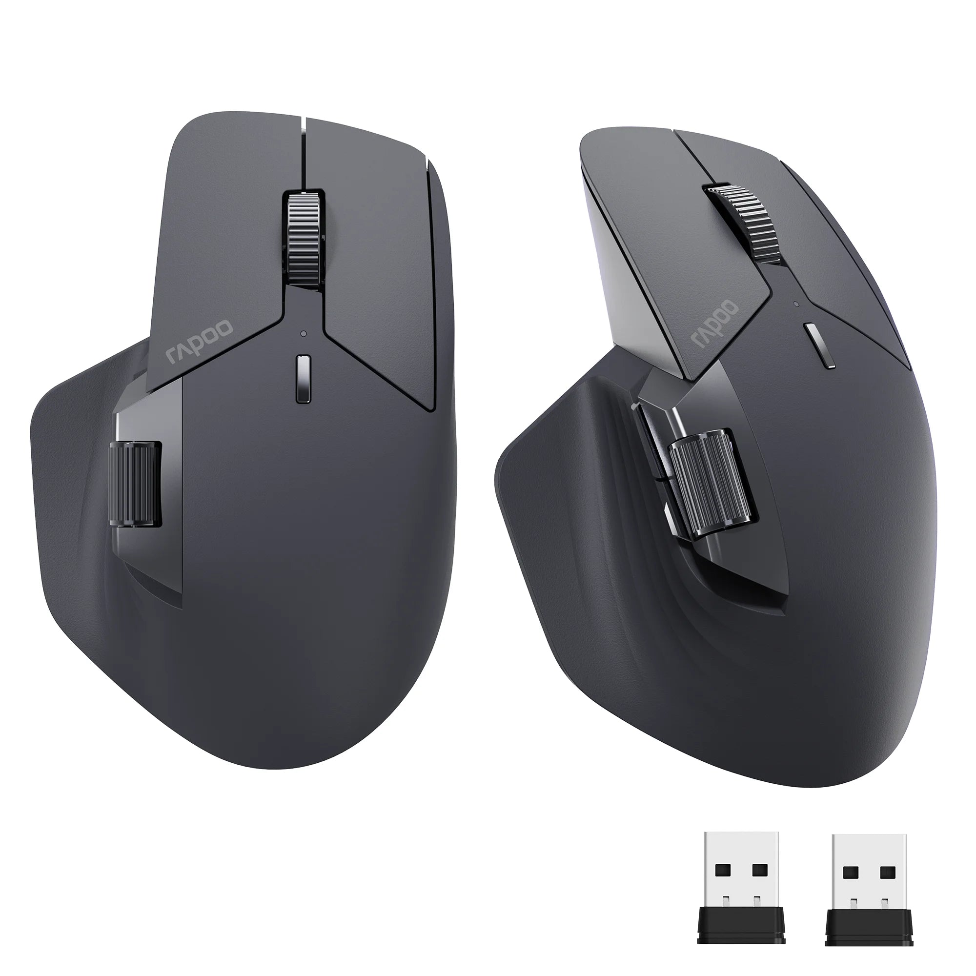 Rapoo MT760/MT760Mini Multi-mode Rechargeable Wireless Bluetooth Mouse Ergonomic 4000 DPI Support Up to 4 Devices Office Mice