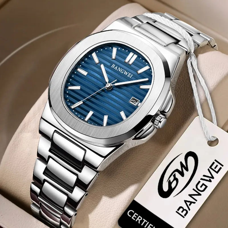 2025 New Luxury Men Quartz Watches 30M Waterproof Automatic Date Watch Man Stainless Steel Sport Chronograph Watch for Men Clock