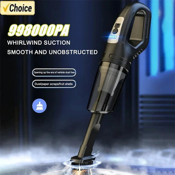 Wireless Vacuum Cleaner Powerful Suction Rechargeable Handheld Vacuum Cleaner Quick Charge for Car Home Pet Hair