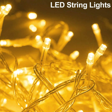 10/20/50/80Leds String Lights Festive LED String Lights for Christmas Halloween Easter Valentine's Day Eid No Batteries Included