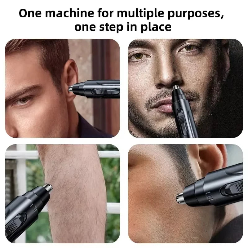 Powerful Electric Nose Hair Trimmer for Men and Women - High Torque Motor and Low Noise, Perfect for Nose and Ear Hair Removal