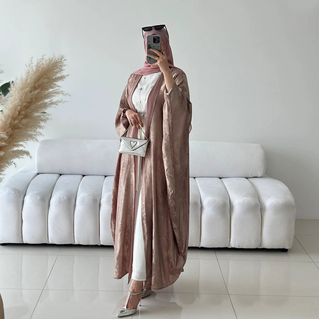 Fashion Stitching Dubai Turkish Elegant Robe Abaya Women