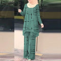 2025 Autumn Floral Tracksuits ZANZEA Bohemian Female Blouses Elastic Waist Pantsuits Women Casual Printed Matching Sets Oversizd - Aurex