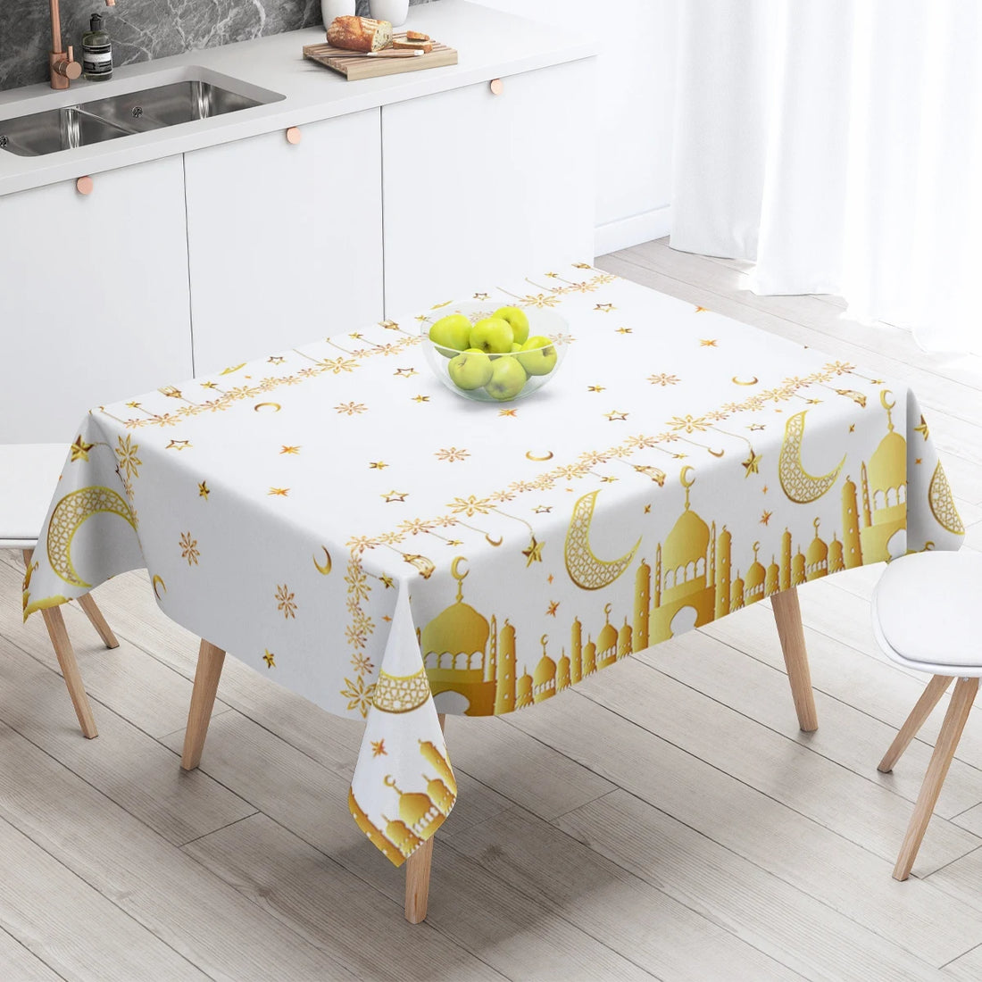 Eid Mubarak Tablecloths Ramadan Decoration 2025 for Home Islamic Muslim Party Decor Ramadan Kareem Tableware Eid Al Adha Gifts