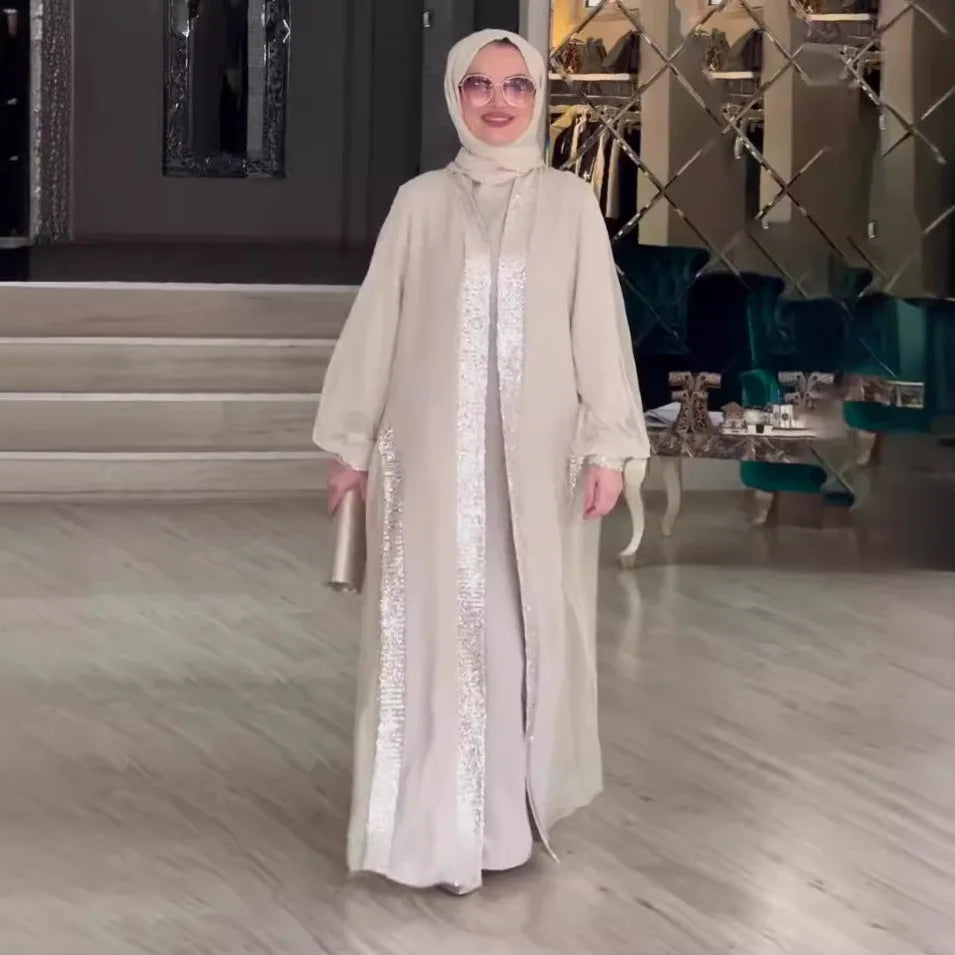 Eid Muslim Abaya for Women Cardigan Long Robe Modest Jalabiya Ramadan Morocco Dubai Abayas Kaftan Islam Vestidos Arab Dresses