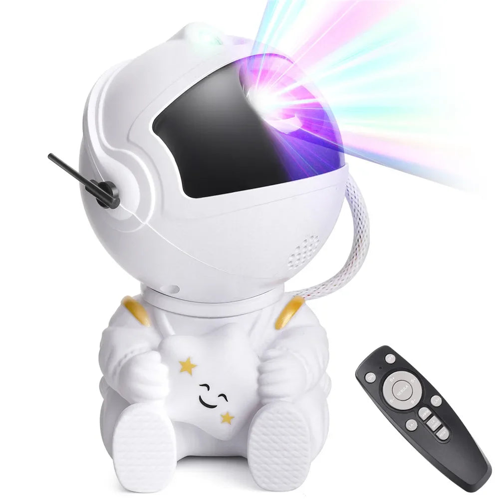 Astronaut Light Projector with Nebula Galaxy Projector Night Light Star Projector for Home Decorative Bedroom Children Kids Gift