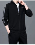 2024 Plus Size Thicken Men Set Warm Thick Hooded 2PC Hoodies Zipper Sports Suit Gym Hombre Tracksuit Men Joggers Women - Aurex