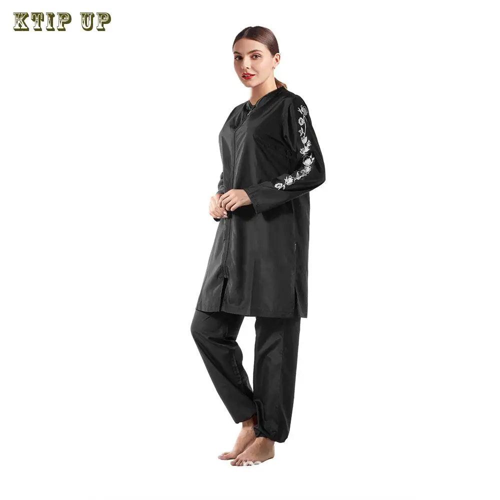 Casual Tracksuits for Women, Wide Leg Pants Sets, Long Sleeve Blouse, Muslim Abaya, Turkey Kaftan, Eid Arab, Autumn Fashion - Aurex