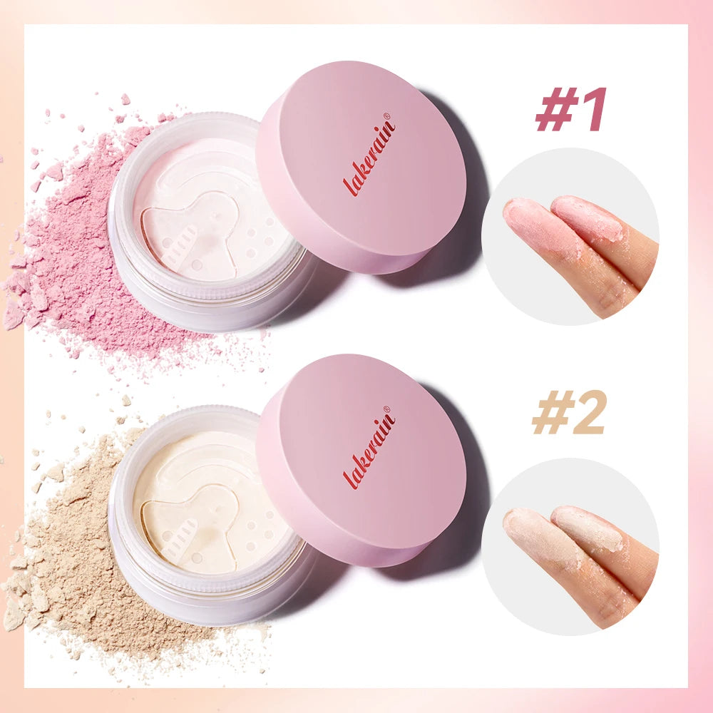 Setting Powder long-Lasting Matte Pink Finish Oil Control and Makeup Fixation Removal Pore Modification Setting Cosmetics