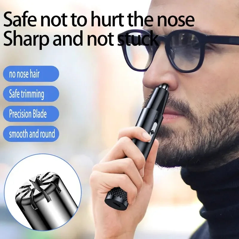 Electric Shaving Nose Ear Trimmer Safe Face Care Rechargeable Nose Hair Trimmer for Men Shaving Hair Removal Razor Beard