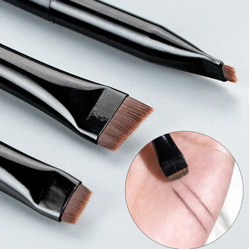 Wholesale 3pcs/set Blade Eyeliner Brush Eyebrow Brush Portable Flat Fine Eye Liner Brow Contour Makeup Brushes Makeup Tool