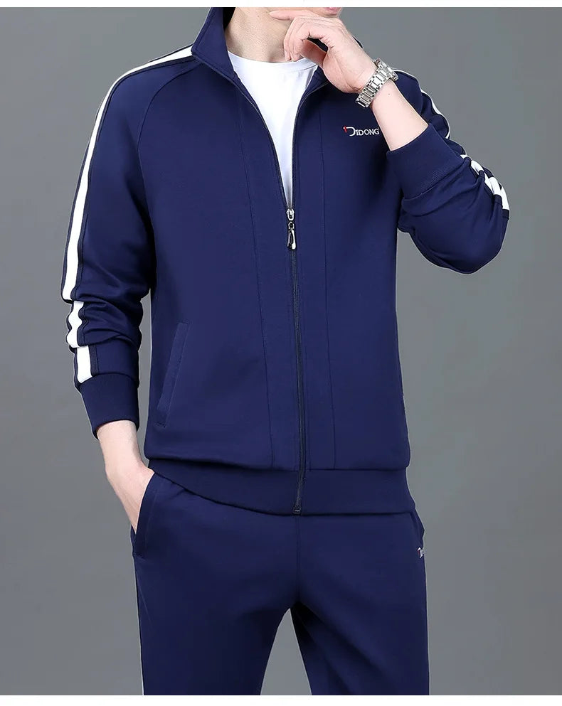 2024 Plus Size Thicken Men Set Warm Thick Hooded 2PC Hoodies Zipper Sports Suit Gym Hombre Tracksuit Men Joggers Women - Aurex