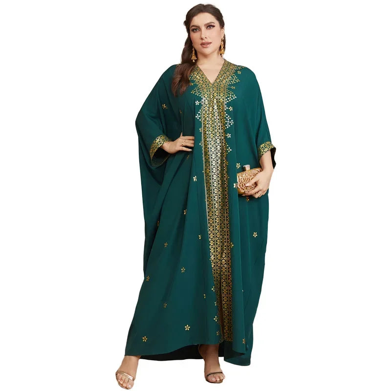 Jalabiya for Women Party Dresses Print Eid Muslim Ramadan Morocco Dubai Abayas Kaftan Islam Vestidos Arab Modest Long Robe