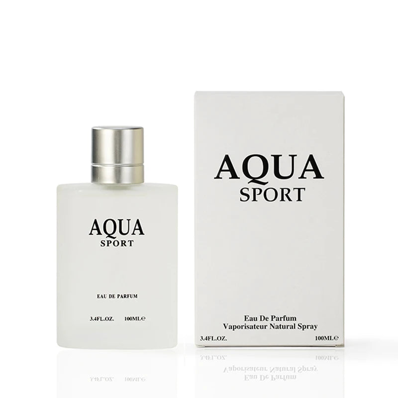 100ML 3.4FL.OZ AQUA Men's Eau de Parfum, Aquatic Aromatic Notes Perfume, Lime, Marine, Musk, Fresh Ocean Fragrance for Men - Aurex