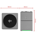 15W Qi2 3 In 1 Magsafe Magnetic Autorotation Quick Wireless Charger For Android iPhone iWatch Airpods Fast Charging Dock Station - Aurex